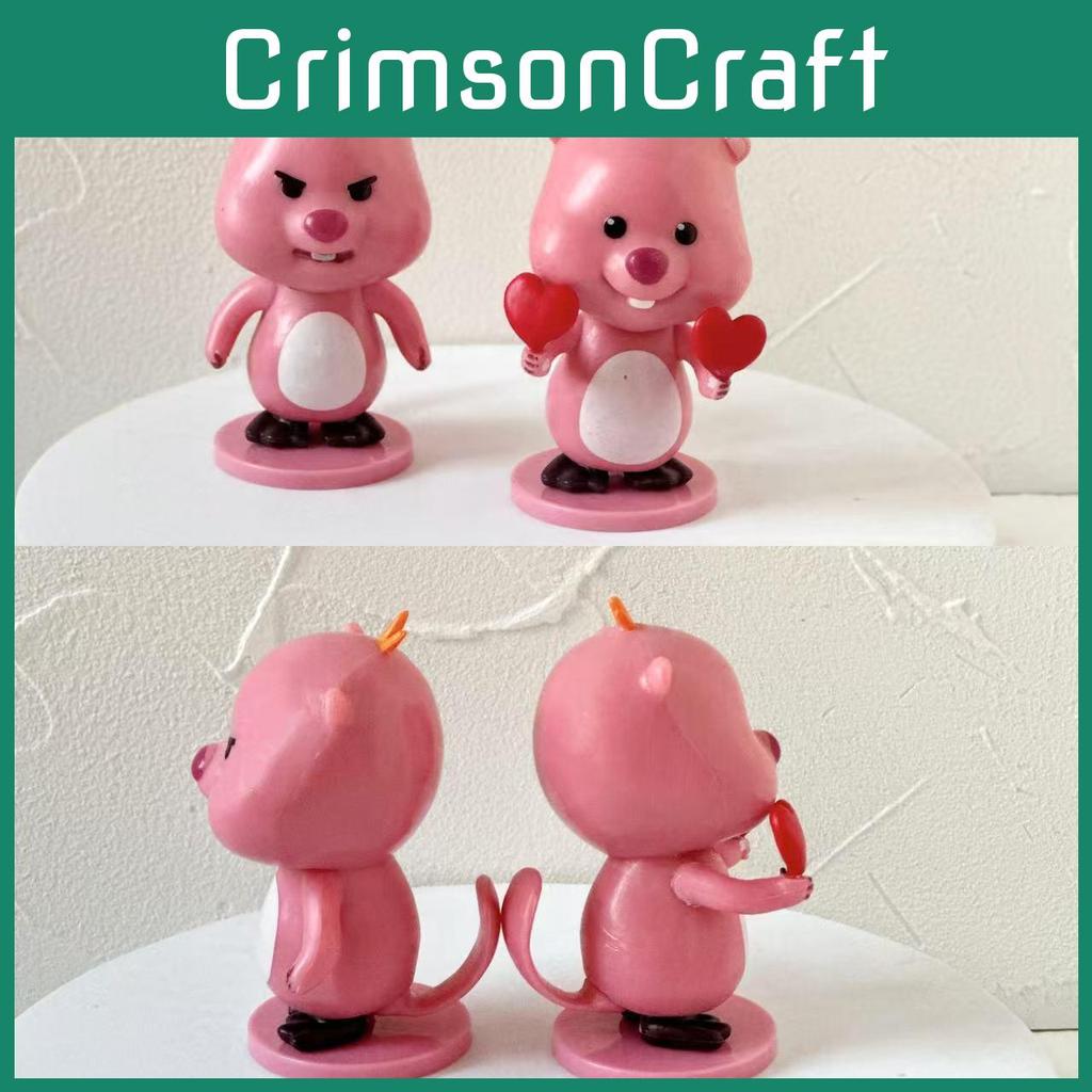 Cute Pvc Loopy Beaver Toys Models Set For Travel Gift And Girls Decoration Room