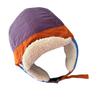 Trendy Color Blocked Winter Trapper Hat  with Warm Padded Design For Running Camping Street Wear Headwear Unisex  Purple