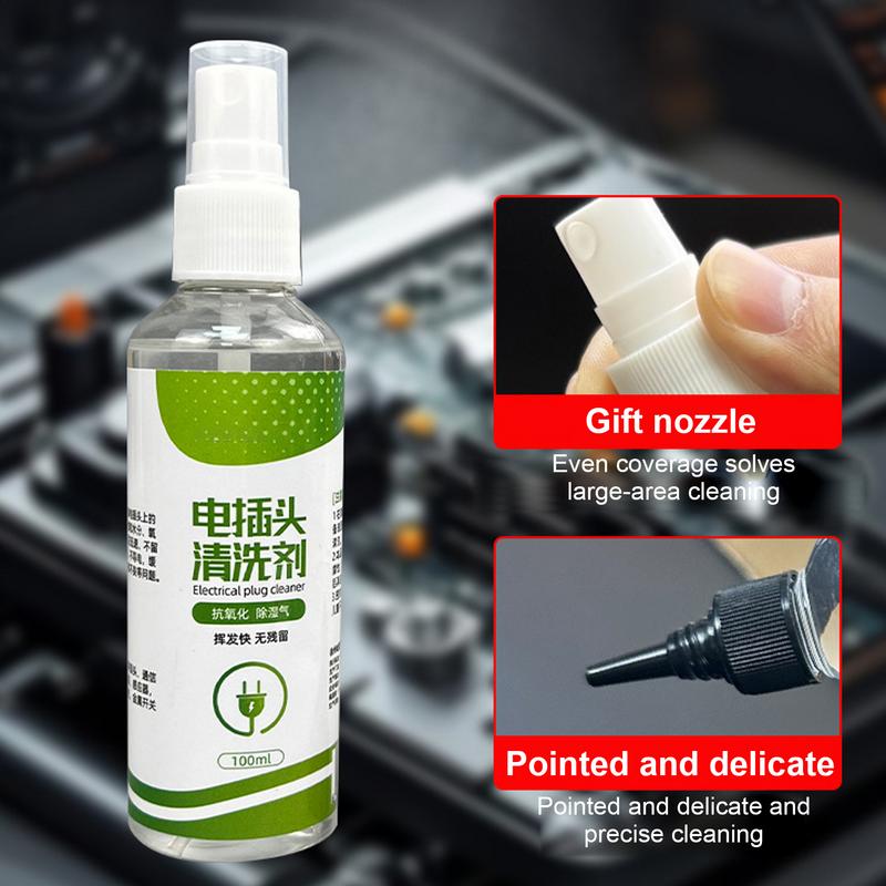 100ml Electrical Cleaner Liquid Fast-Drying Electronic Cleaner Aerosol Spray Car Plugs Heavy Duty Industrial Equipment Degreaser