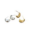 Exquisite High-End Textured Bean Metal Stud Earrings for Women: Versatile & Fashionable Accessories