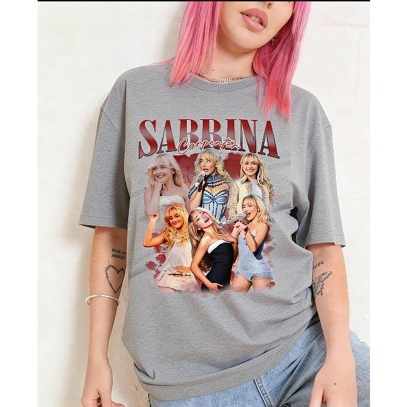 2026 Sabrina T-Shirt, Retro-Konzertmuster, Bequem und Atmungsaktiv, Geeignet für Männer und Frauen Y2k Hip Hop Streetwear Übergroßes T-Shirt