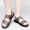 FashionSummer Indoor Outdoor Sandals Slippers Men's Waterproof Beach Shoes Soft Sole Comfortable Men's Flat Bottomed Casual Shoes