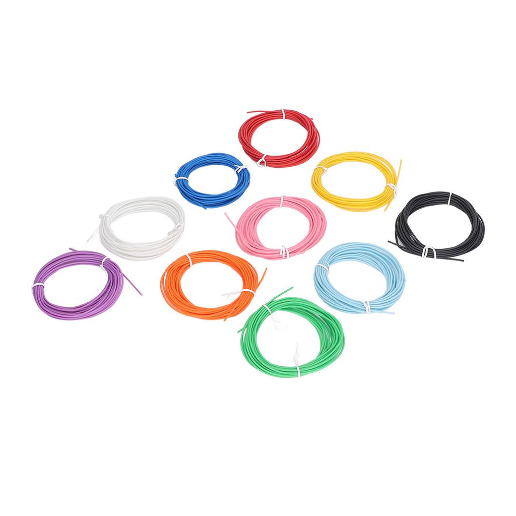 10 Color 3D Pen PCL Filament Refill 1.75mm Low Temperature Bright 3D Printing Pen Consumables 5m
