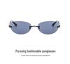 Oval Frameless Y2K Sunglasses - Unisex European & American Street Style Fashion Accessory