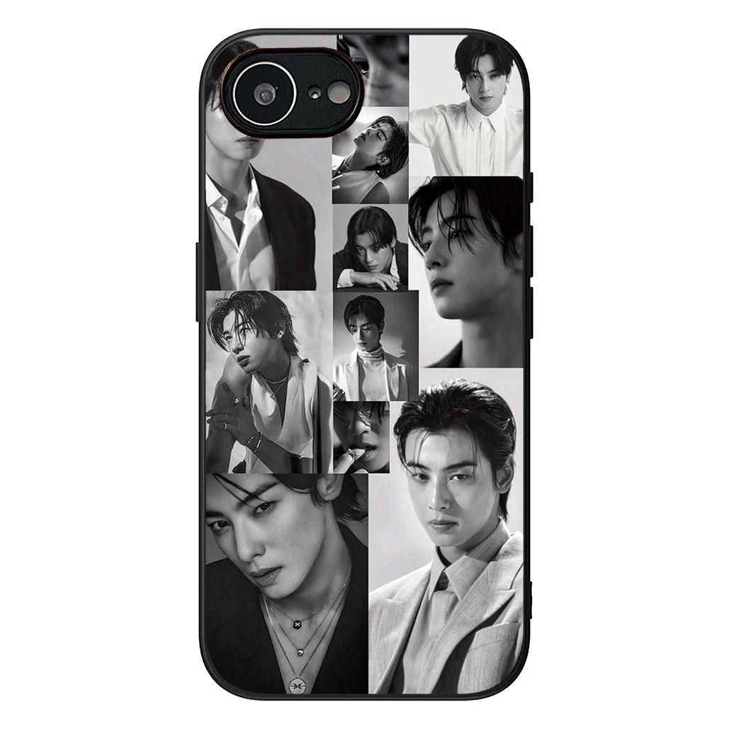 Cha EunWoo Lee Dong min Eun Woo Phone Case for Apple iPhone 12 13 Mini XS 11 Pro Max 7 8 Plus + XR 8+ X SE 2020 SE3 Cover Casing iPhone XR