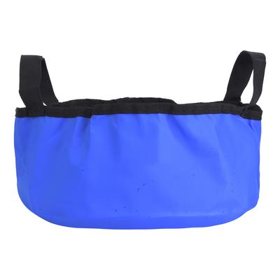 Secchio Pieghevole Rotondo Portatile da Esterno in PVC Lavabo per Viaggio Campeggio Picnicblu