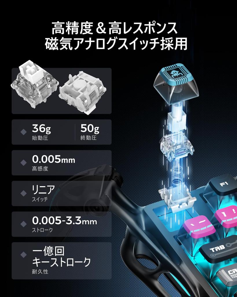 GravaStar Mercury V75 PRO Gaming Keyboard with Tenkeyless Rapid 8000Hz Polling Detachable US Aluminum RGB Banjio Magnetic Cyberpunk Design Design,