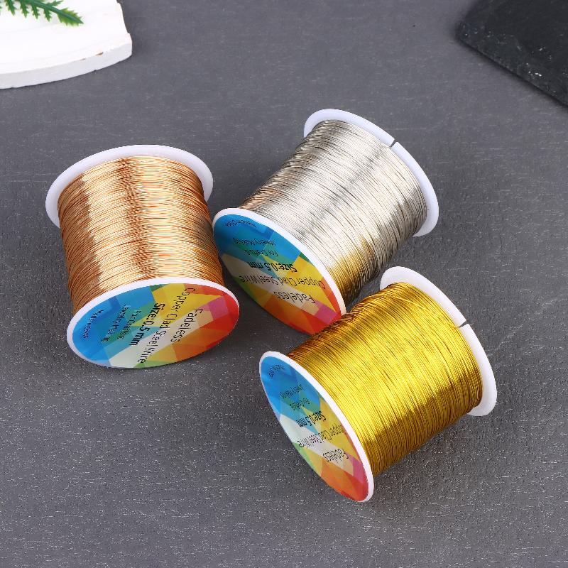 100M/328Ft Fadeless Copper Clad Steel Wire Bendable Metal Sculpting Wire For Craft Floral Jewelry Making 0.3/0.4/0.5Mm