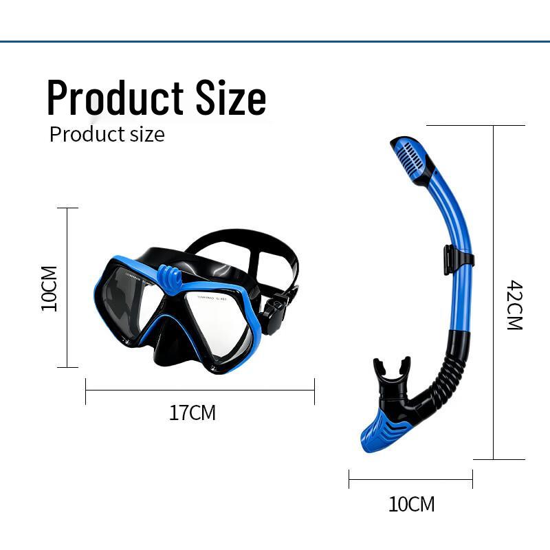 Shaoan Dry-Top Snorkeling Mask and Snorkel Set