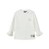 X MIHARA YASUHIRO Drop Shoulder Sleeve T Shirt Women's Coconut Milk White F11W233106F-IV