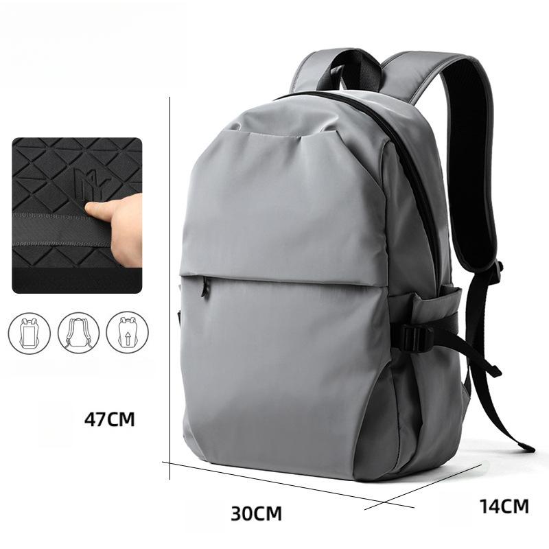 

School Bag Lightweight Casual Daypack College Laptop Backpack for Men Women Travel Oxford Cloth for High School Middle Bookbag Girls 30cm*14cm*47cm сірий