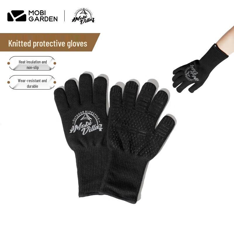 Mobi Garden Knitted Heat Resistant Camping Gloves