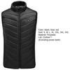 Heating Waistcoat Stand Collar Firm Hemming Comfortable Warming Rechargeable Electric Heating Vest