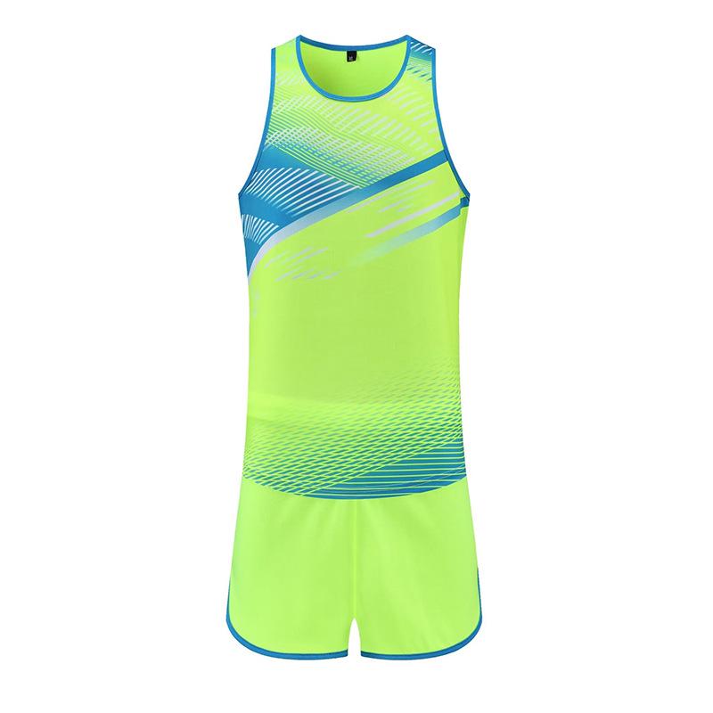 Unisex Quick-Dry Sweat-Wicking Track and Field Training Uniform Set