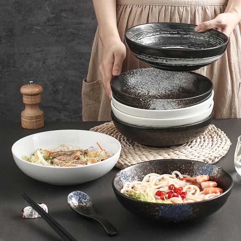 Zhishi Japansk Keramik Ramen Skål Set