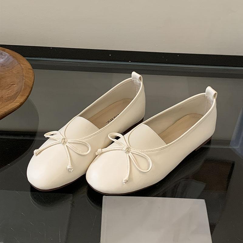 Fashion Fashion Butterfly-Knot Women Flats Slip On Shoes Female Shallow Footwear Round Toe Ladies Flats With Shoes New
