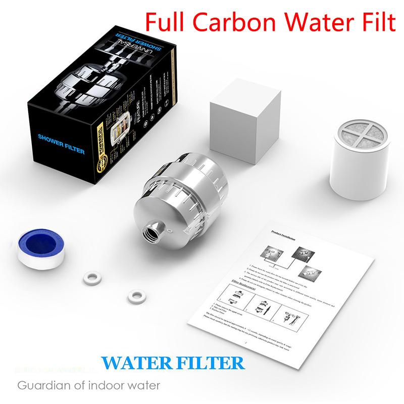 20 Stage Shower Hard Water Purification Filter Showerhead Activated Carbon Water Purifier Chlorine Removal Reduce Dry Itchy Skin