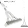 Floor Roller Mop PVA Sponge Floor Squeeze Mop Super Absorbent Sponge Roller Mop Wet and Dry Use Self Wringing Sponge Mop Home