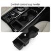 Center Console Protector Slip Proof Cup Holders Insert Low Maintenance TPE Spill Proof Dashboard Tray for Vehicle Use