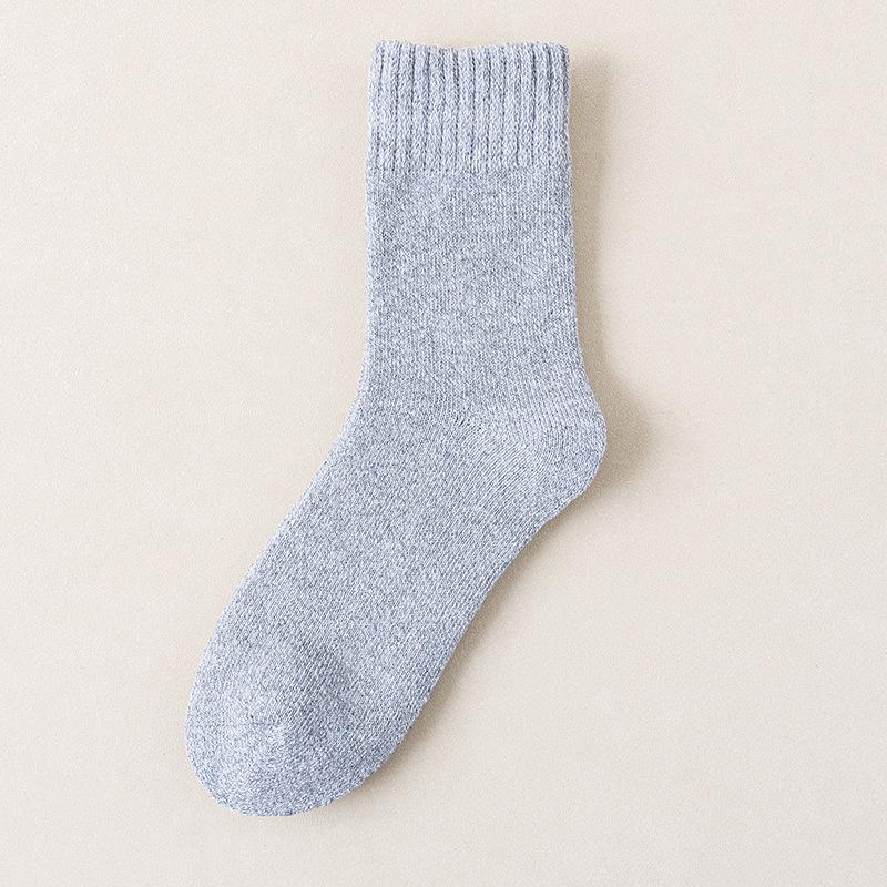 Herren Plüsch Frottee Wintersocken - Warme, Dicke Mid-Tube Baumwoll-Bodensocken