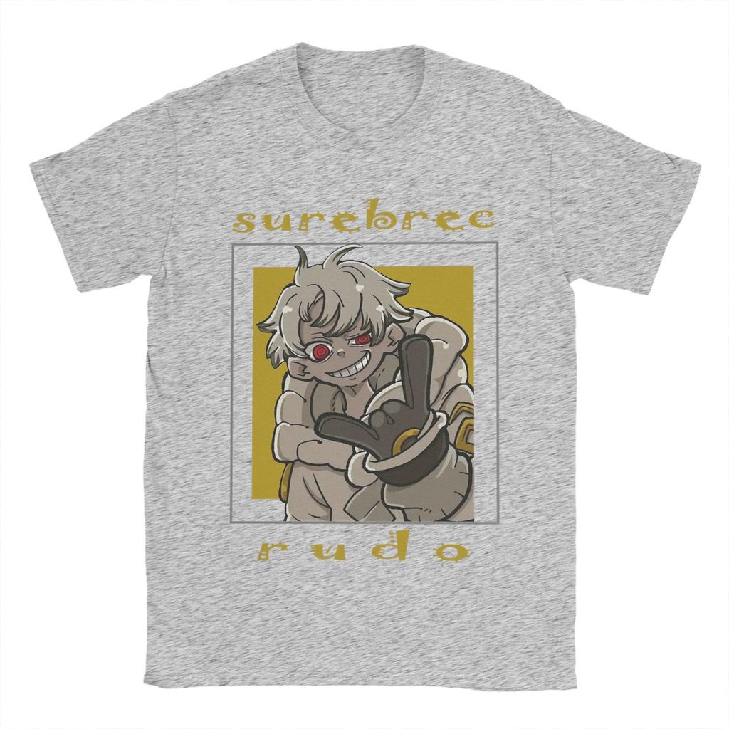 Rudo Surebrec Gachiakuta Anime T-Shirts für Herren Mode Baumwoll-T-Shirts O-Ausschnitt Kurzarm T-Shirt Bedruckte Tops