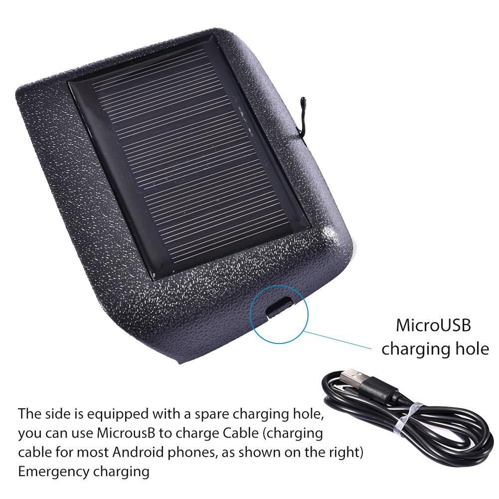 Tragbare Solar-Autodigital-LCD-Uhr & Temperaturanzeige Auto-Armaturenbrett-Uhren Hintergrundbeleuchtung Elektronischer Bildschirm Temperaturuhr