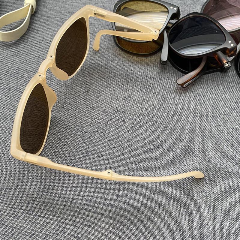 Women'S Fashion Folding Sunglasses Women'S Brand Designer Glasses Oval Glasses Lady Retro Sunglasses Uv400 Protect