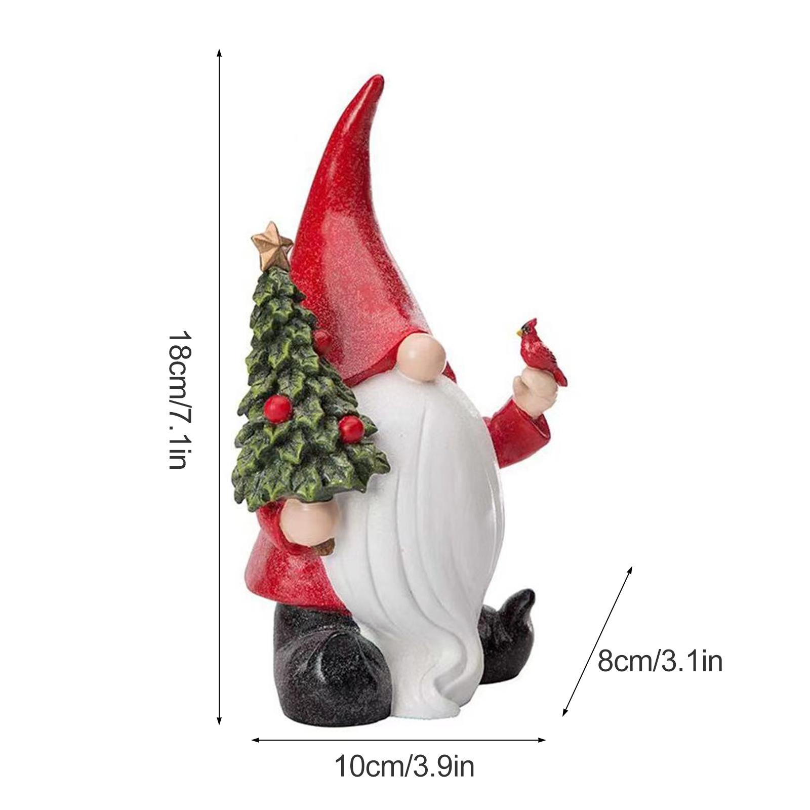

Garneck Рождественский гном статуэтка декор креативная смола гном украшение для улицы и сада легкое и портативное украшение красный