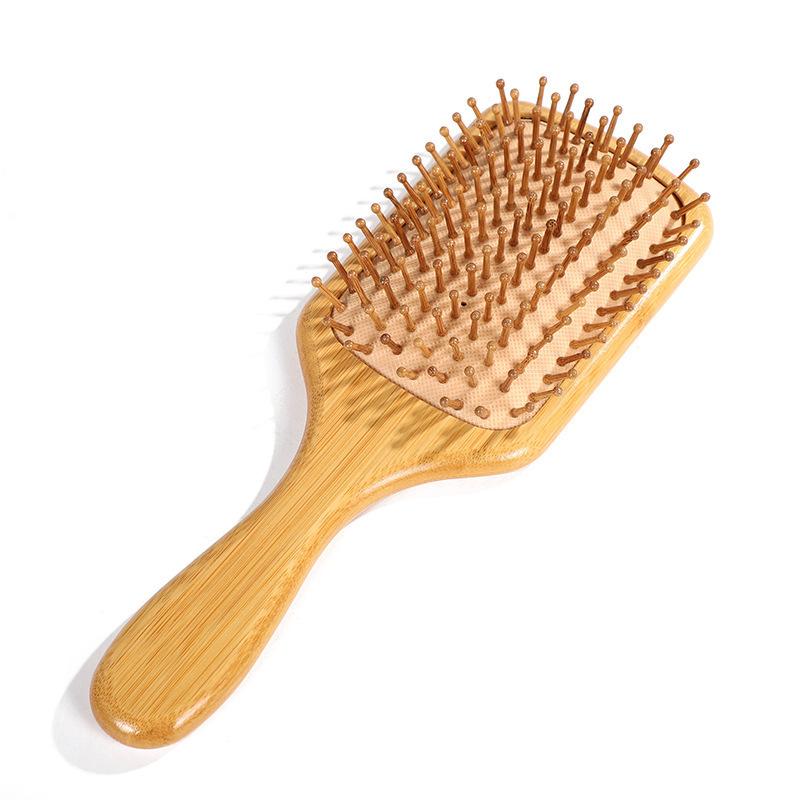 Promise Bamboo Wood Massage Comb Airbag Massage Comb Straight Hair Curly Hair Scalp Massage Meridian Brush