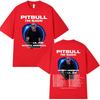 Rapper Pitbull Im Back Tour 2026 Merch Magliette Nord America Concerto Maglietta Regali per Fan Unisex Moda Donna Magliette Vintage Top