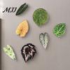 Plant Home Decor 3D Tropical Plants Refrigerator Magnet, Acrylic Green Decorative Fridge Metal Surface Magnet Memo Notes Photo Holder for Kitchen