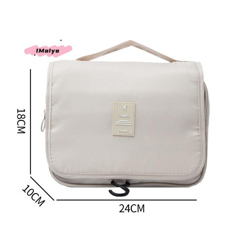 M-1Pc Portable Hook Toilet Bag Multi Functional Travel Waterproof Wear Resistant Multi Layer Storage Large Capacity Makeup Bag