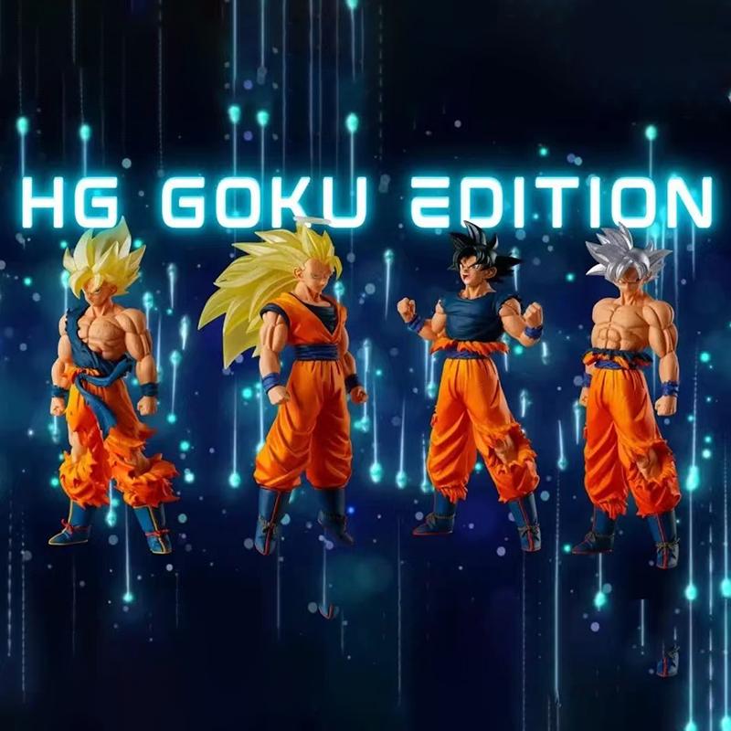 4pcs/set Son Goku Figure Super Saiyan Goku Action Figures Pvc Statue Collection Model Toys Gifts