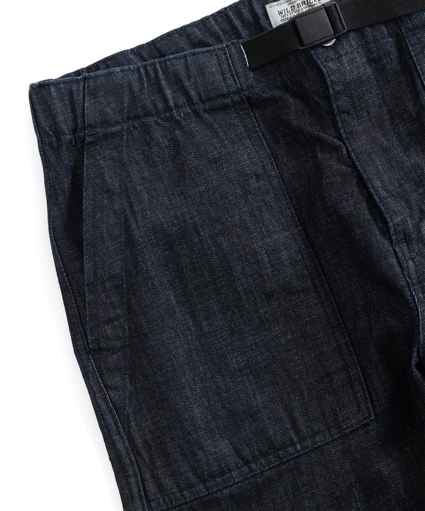 Waildeubeuligseu Bs Belted Fatigue Pants (Denim)