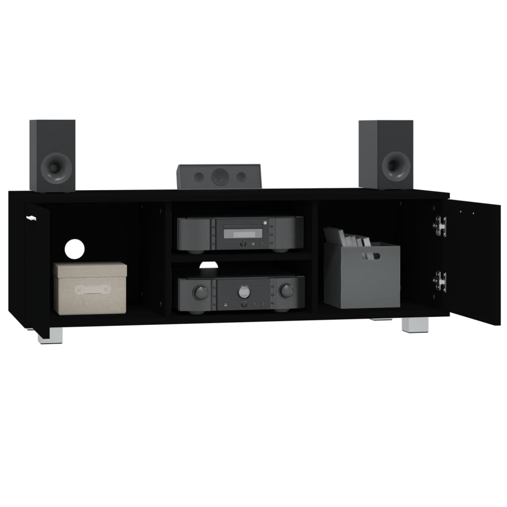 TV Cabinet Black 120 x 40.5 x 35 cm Particleboard