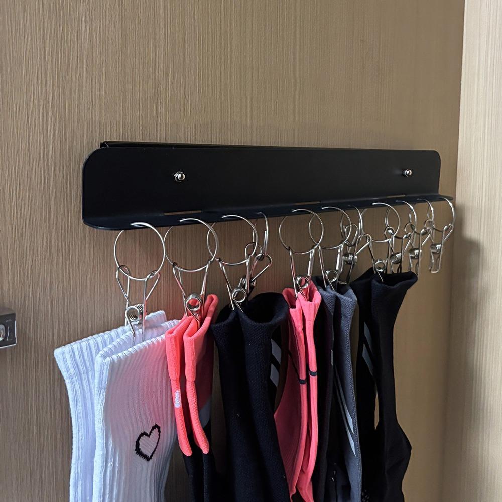 Pull-out Underwear Storage Hanger Wall-mounted Clothes Drying Rack Wardrobe Organizer Jewelry