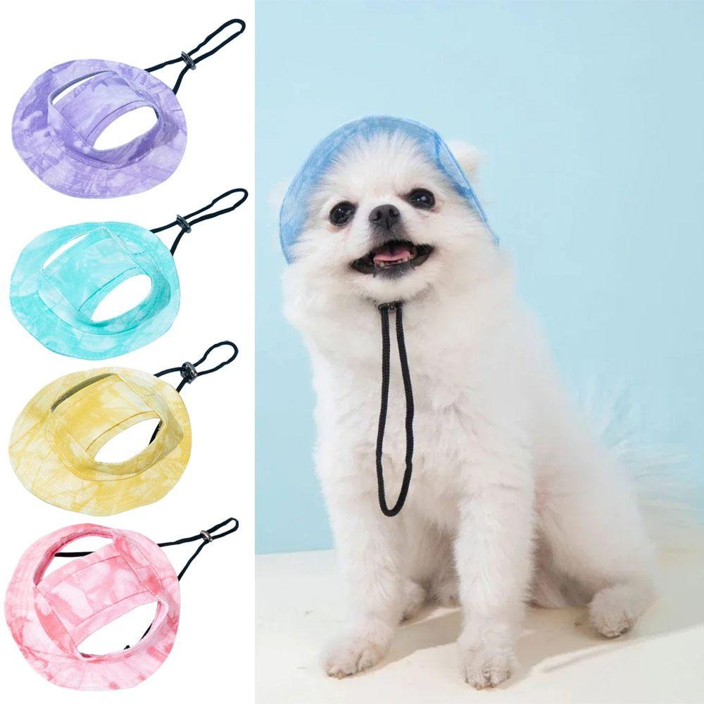 Breathable Dog Bonnet Cap Lightweight Puppy Sunscreen Hat Fashion Dog Sun Hat  Pet Supplies