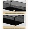 Space Saving Under Desk Basket Easy Install Under Desk Hanging Organization Basket Sturdy Carbon Steel Holder