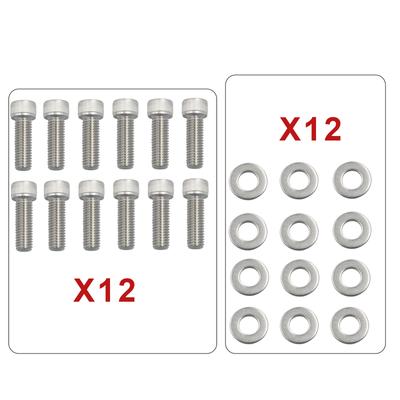 SBC HEADER BOLTS STAINLESS STEEL KIT SMALL BLOCK Replacement for CHEVY 283 327 350 383 400 TPI