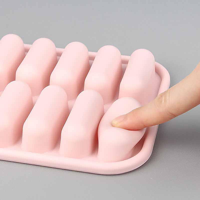 Forma na výrobu klobás 14 přihrádek Silikonová DIY Šunka Hot Dog Výrobní formy s víkem Kuchyňské Domácí Klobásy Nástroje na pečení dortů Formy