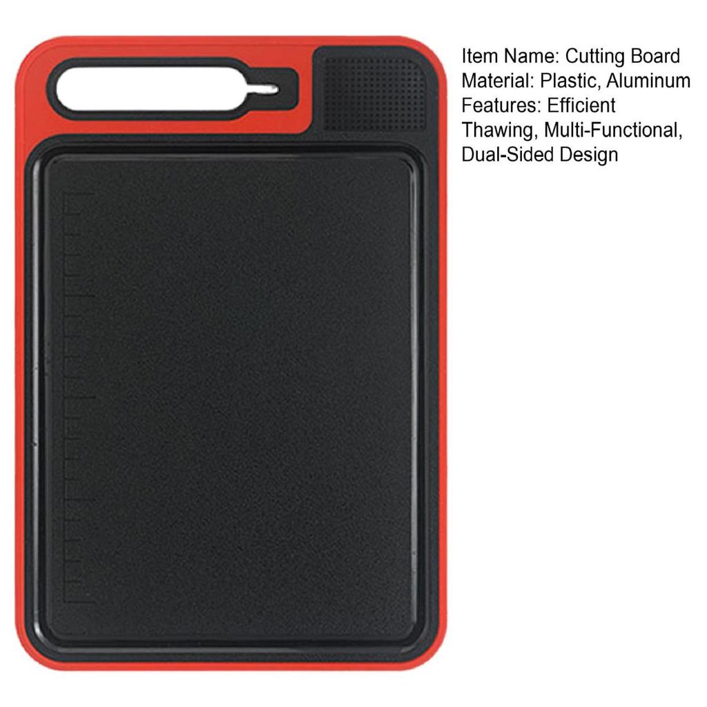 Yousheng - Tapete de descongelación y tabla de cortar 4 en 1, bandeja de descongelación antideslizante de doble cara para picadora de carne, afilador y placa para descongelar carnes.