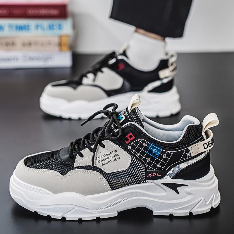 Fashion Men's Shoes Summer Breathable Soft Sole Comfortable Casual Sports Running Shoes Fashionable Low Top Work Shoes Walking Shoes