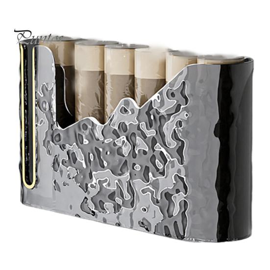 

Прозрачный мешок для мусора, коробка для хранения, удлиненная высота, настенный держатель для мешка для мусора, простая установка, органайзер для мешка для мусора серый