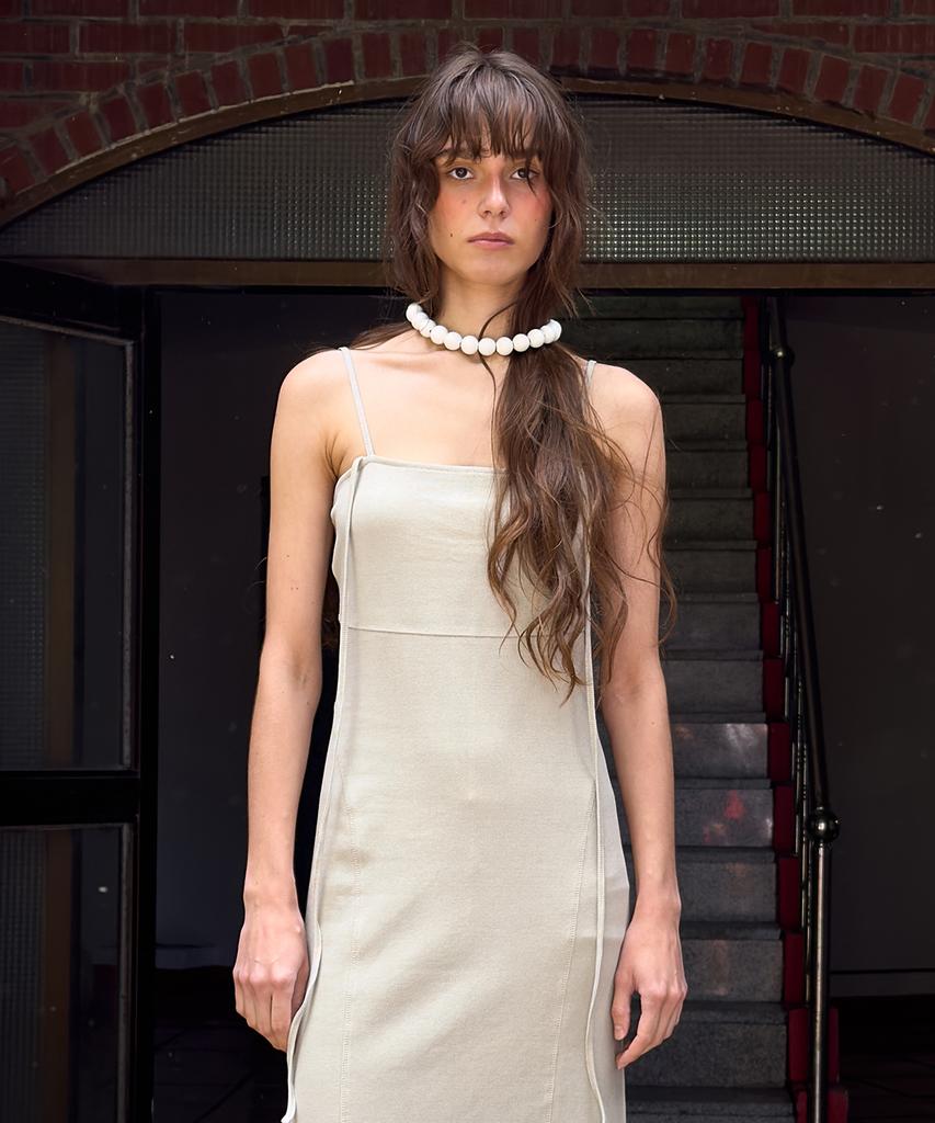 Daiaegeuneol Two Way Long Dress (Beige)