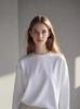 Trendy Versatile Cotton Long-Sleeve Hoodie - Basic White/Black for Autumn/Winter