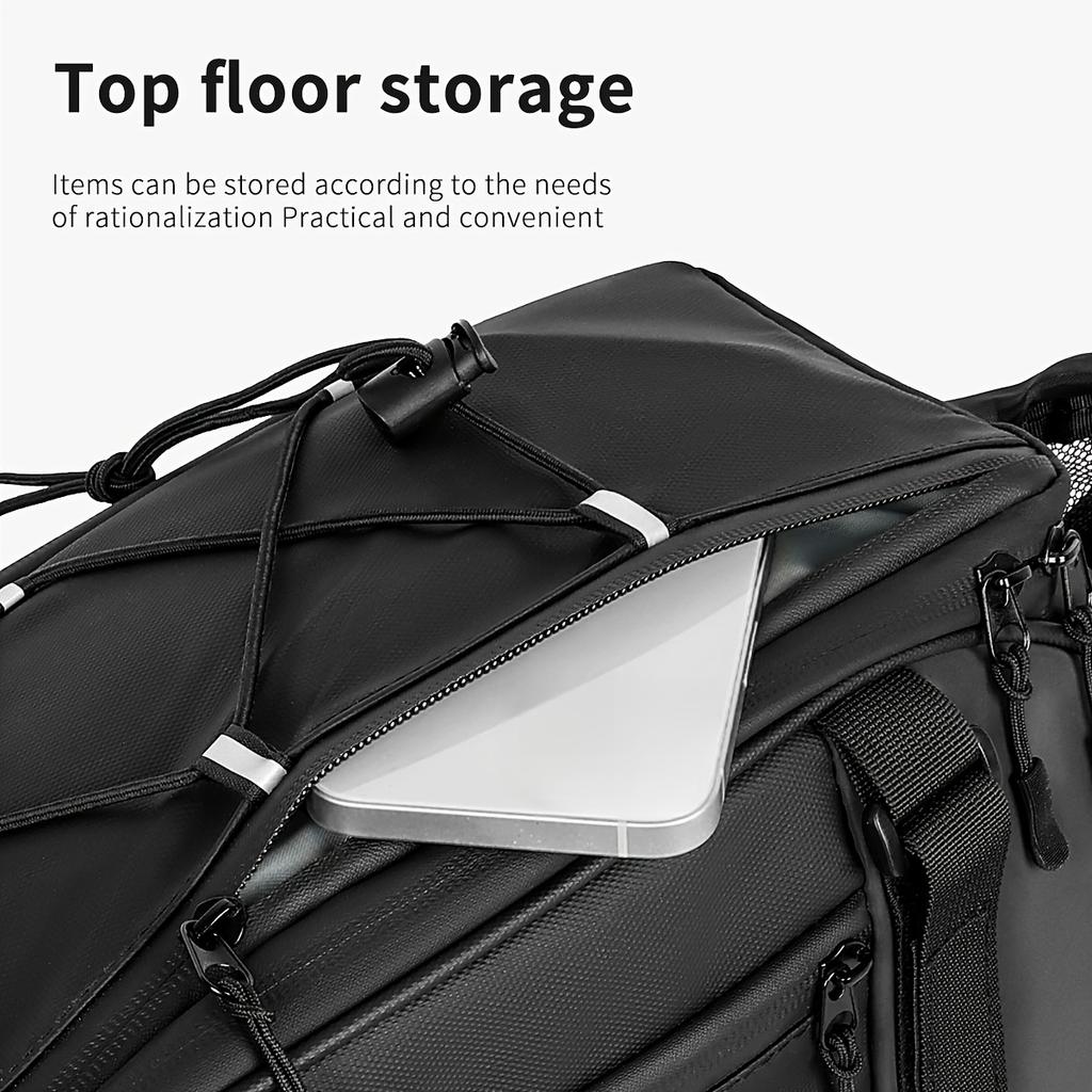 Waterproof and Wear-resistant Bicycle Rear Seat Bag, Ensuring Smooth Travels