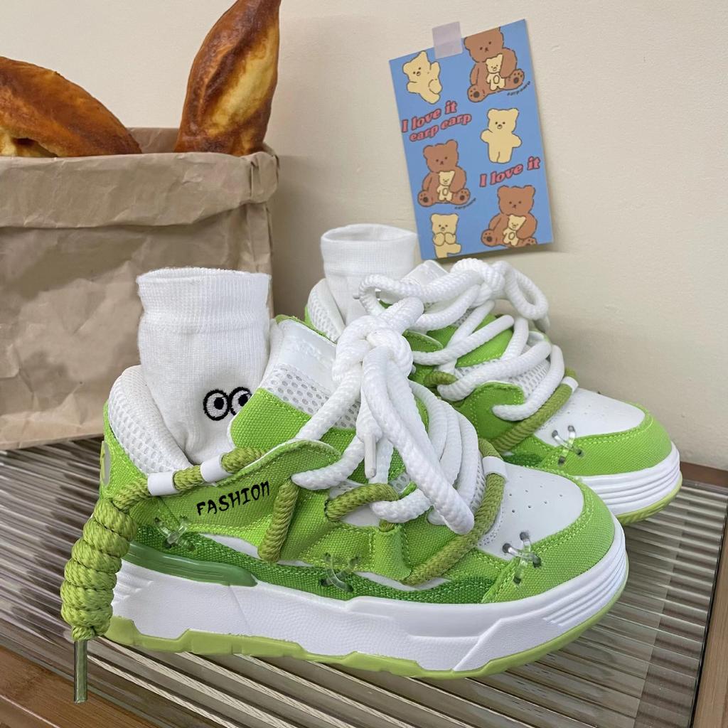 Fashion Unisex Wide-soled Sports Shoes, Hip-hop Outdoor Shoes, Couple Style, Large Size 36-44