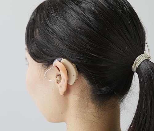 Asahi Denki Kasei AKA-111 Ear-Hook Hearing Amplifier IV, Battery-Operated, Lightweight, for Both Ears, Suitable for Seniors and Elderly, In-Ear Type,