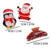 PVC Christmas Elk Hair Claw Deer Snowman Hair Clip Kawaii Santa Claus Shark Clip  Wash Face
