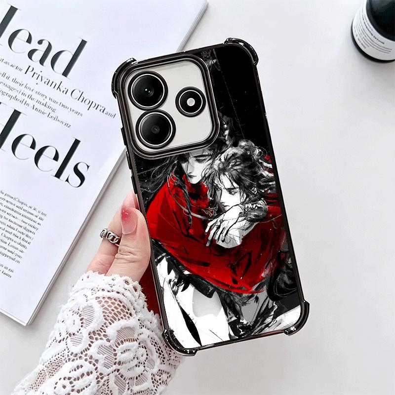 Heaven Official's Blessing Anime Plating Phone Case For Xiaomi Redmi Note 14 15 Pro Plus 13 12 11 11S 11T 10 9S 9 5G Anti-Fall A